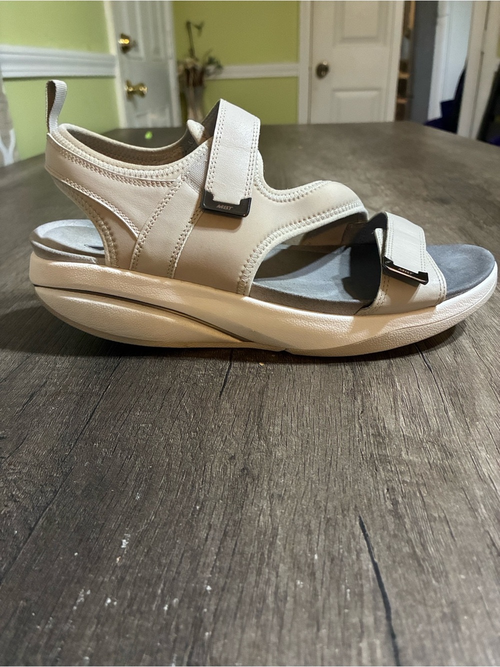Women’s MBT Aza Sandal Taupe size 9
